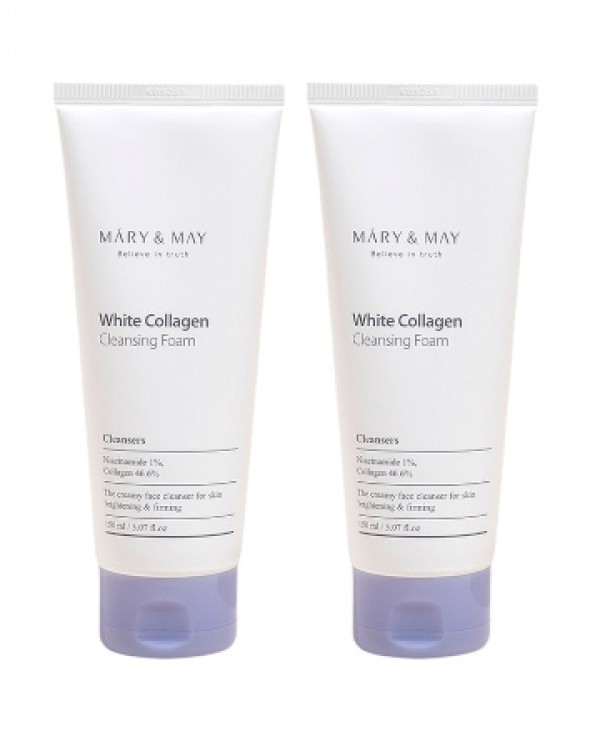 White Collagen Cleansing Foam Duo Twin Pack (Collagen Cleansing Foam 150ml 2EA)