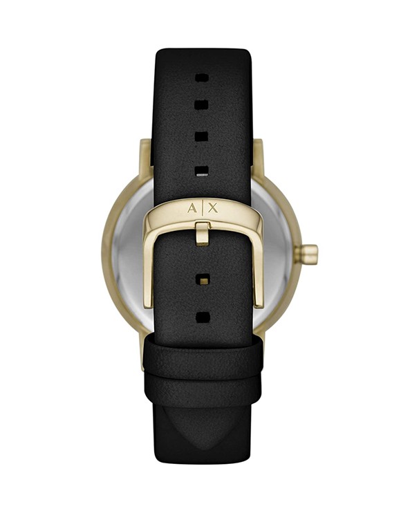 Armani Exchange Lola with Black Leather Strap Women's Watch Model AX5561