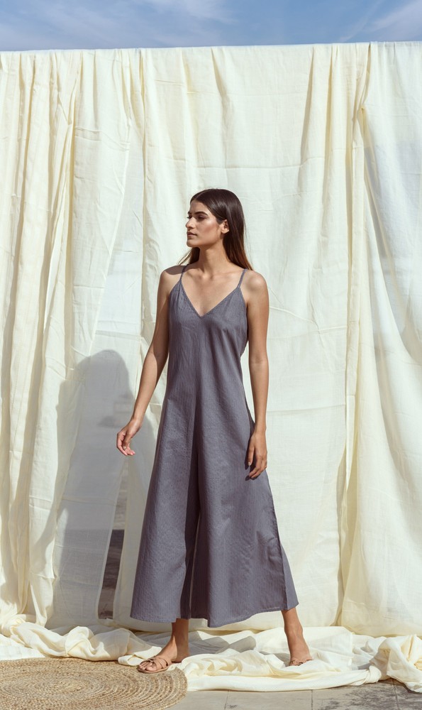 KAPRAAHA ASH GREY JUMPSUIT