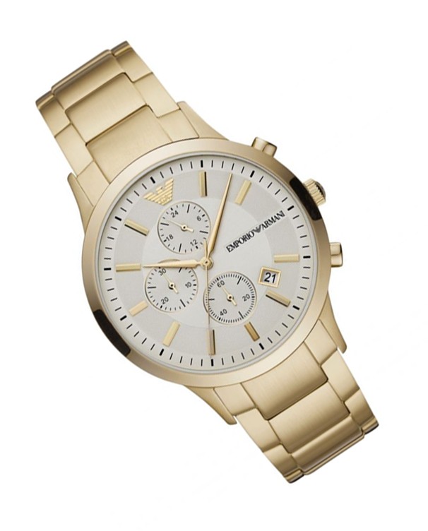 Emporio Armani Renato with Golden Strap Men's Watch