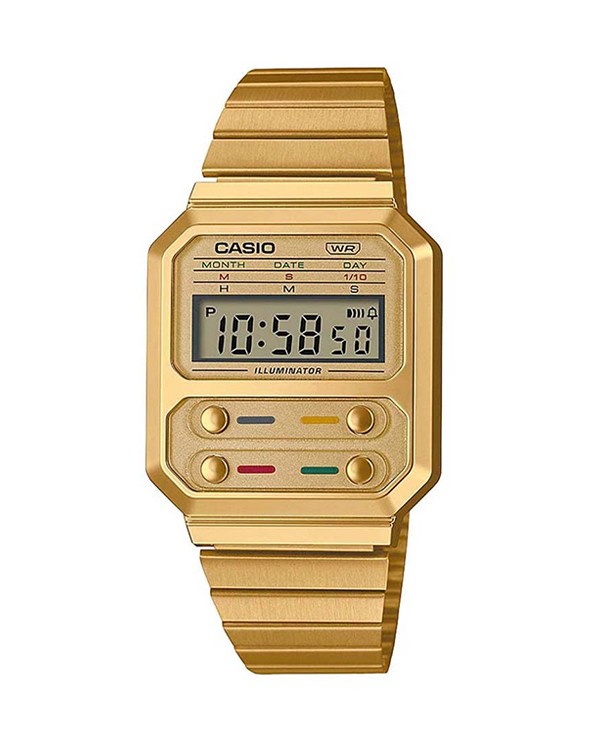 Casio Vintage Digital Gold Bracelet Men's Watch A100WEG9AEF