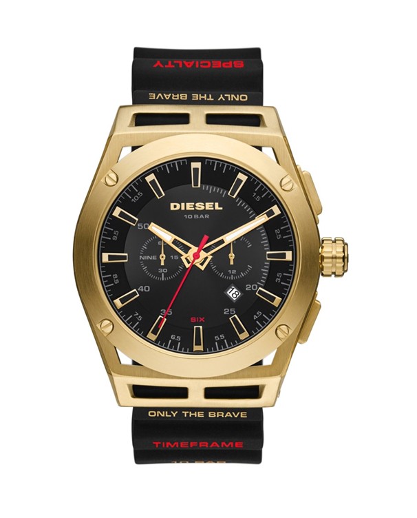 Diesel Timeframe Chronograph with Black Silicone Strap Men's Watch Model DZ4546