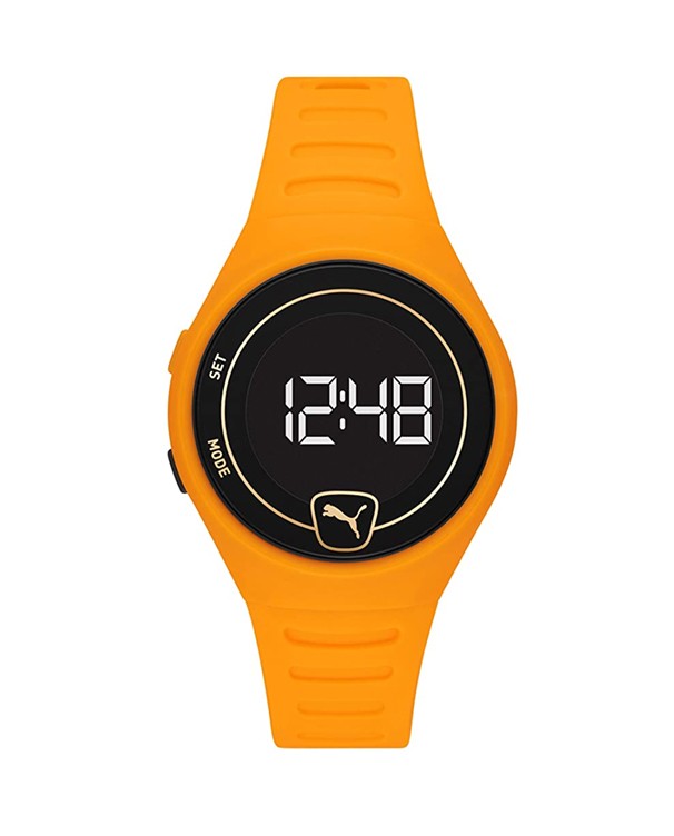 Puma Faster Black Dial Blue Strap Digital Watch