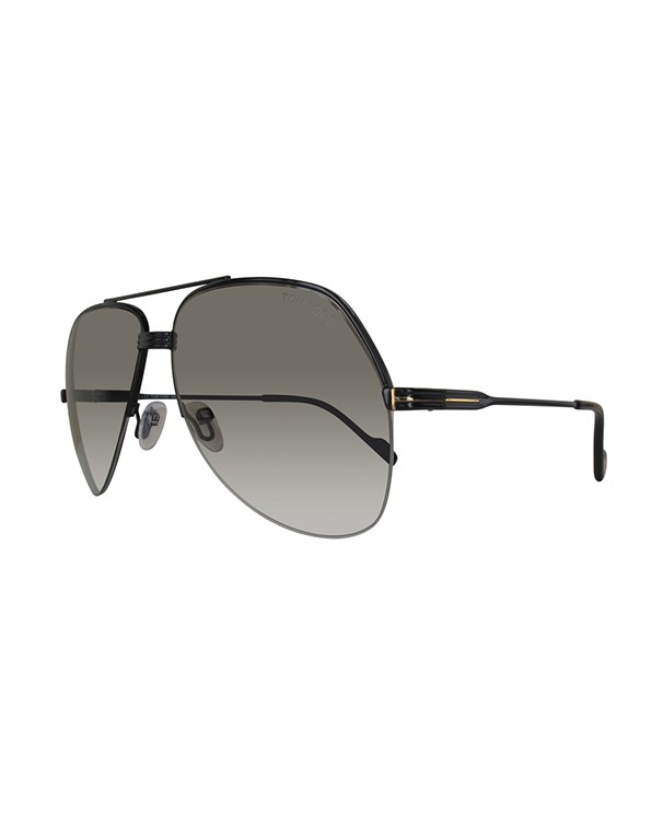 TOM FORD Black Frame Men's Sunglasses FT0644-01A-62 