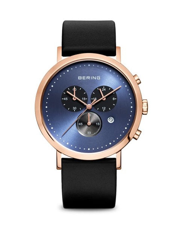 Bering Classic Chronograph Blue Dial Men's Watch