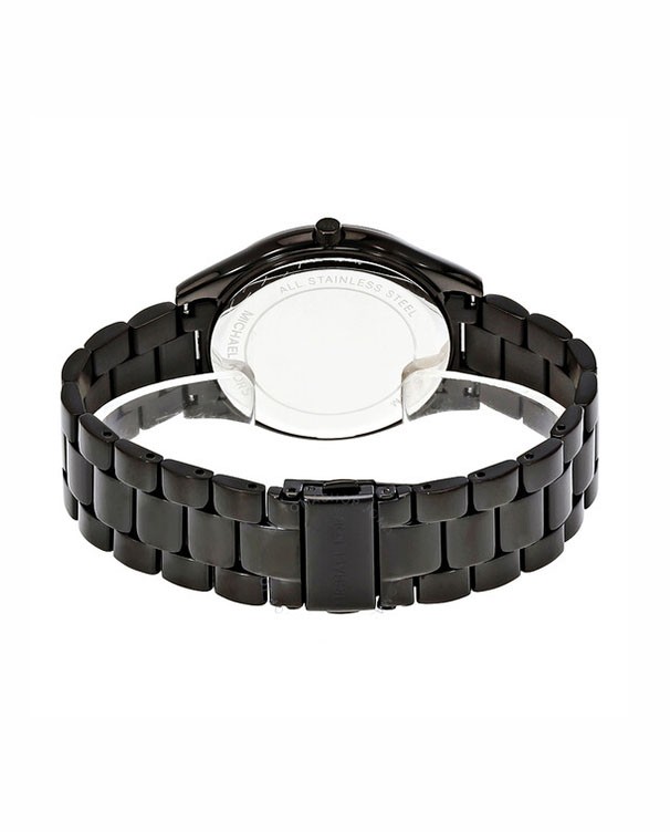 Michael Kors Women Slim Runway Black Dial Watch MK3589
