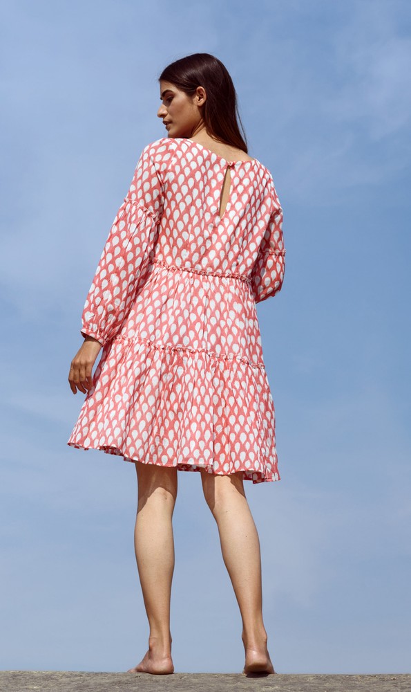 KAPRAAHA LITTLE RED TEARDROP DRESS