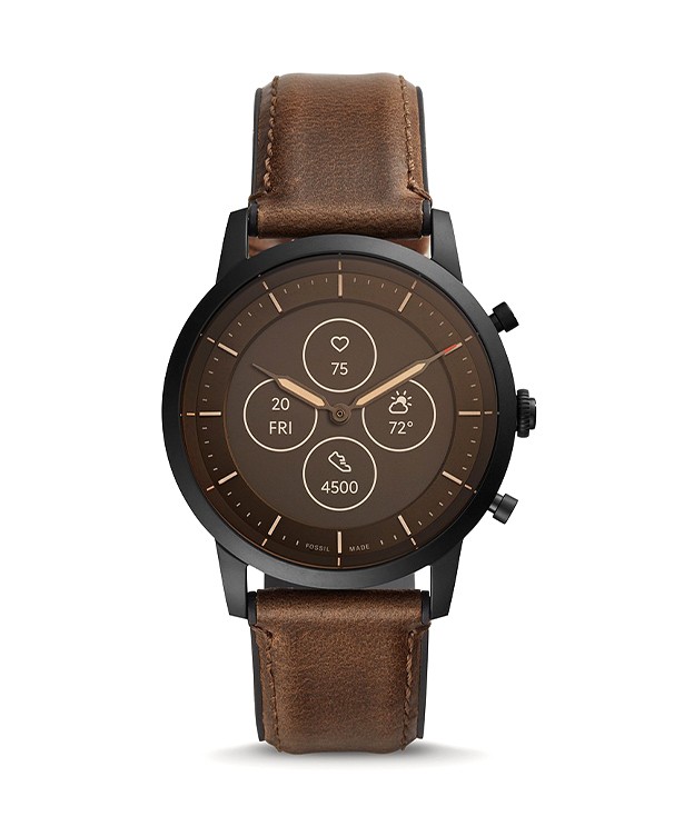 Fossil Q Watches Model Dark Brown Leather Men Watch