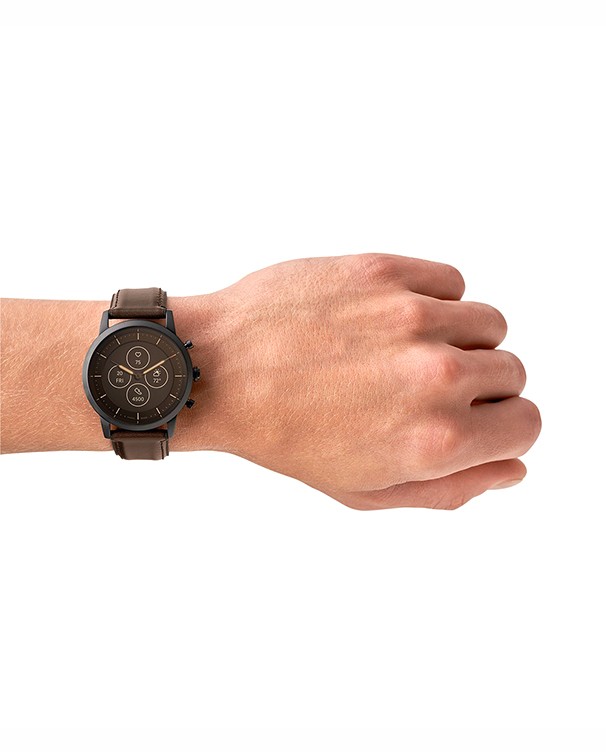Fossil Q Watches Model Dark Brown Leather Men Watch