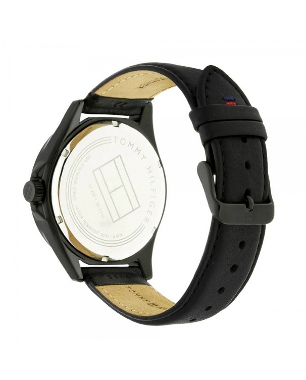 Tommy Hilfiger with Dial & Black Calfskin Strap Men's Watch
