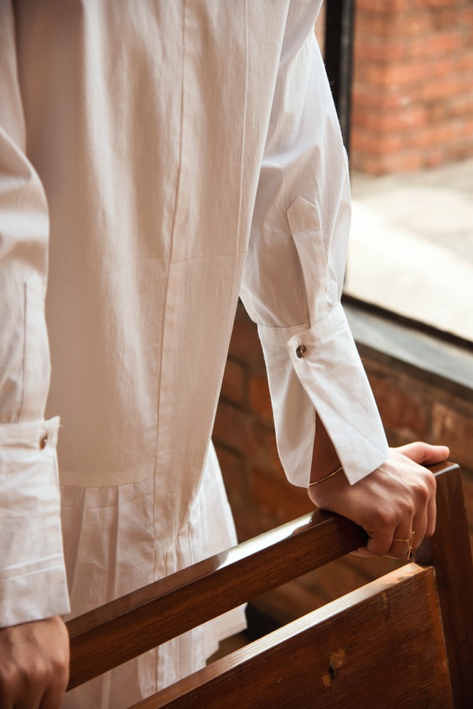 MADISON - Pleated Classic Shirt Dress