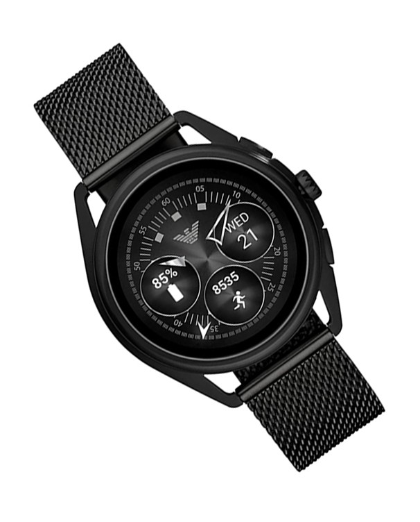 Emporio Armani Matteo Black Dial Men's Smart Watch Model Art5019