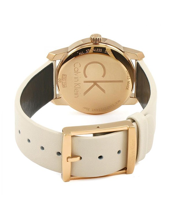 CALVIN KLEIN City Quartz Beige Dial Women Watch K2G236X6
