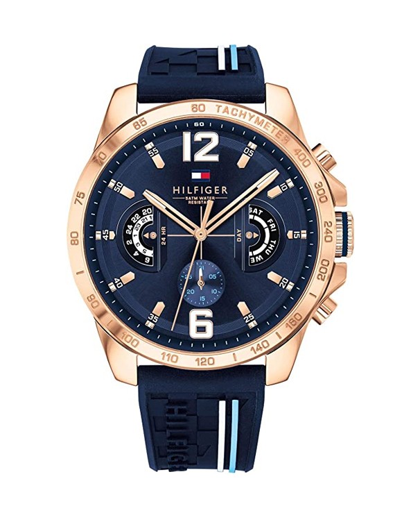 Tommy hilfiger watch men's rubber strap sale