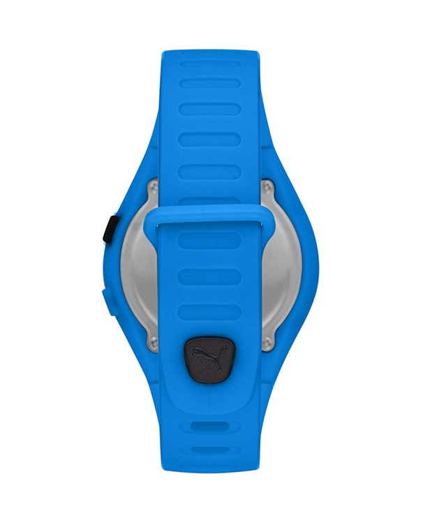 PUMA FASTER Black Dial Blue Strap Digital Watch
