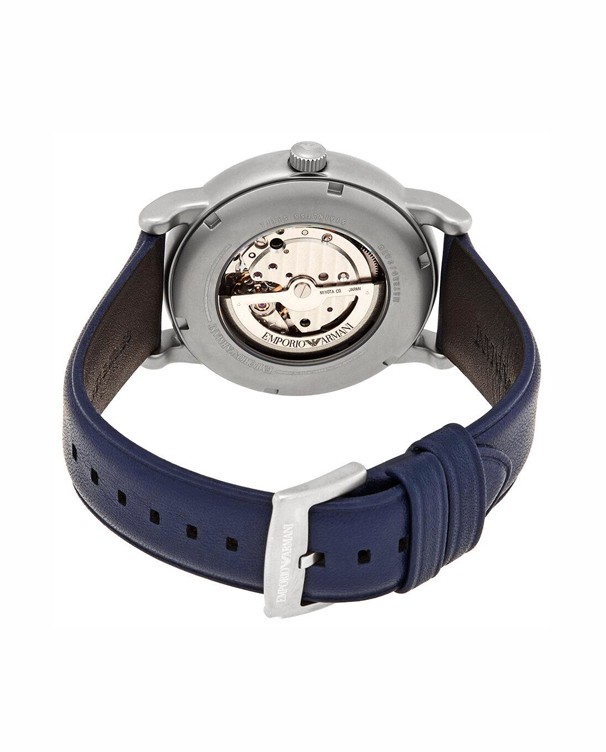 Emporio Armani Meccanico Luigi with Blue Leather Strap Men's Watch