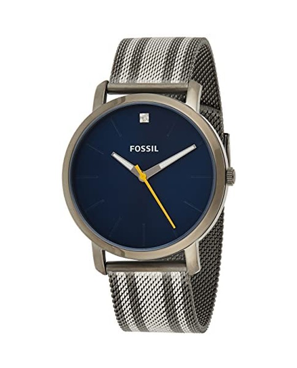 Fossil Lux Luther Blue Dial Stainless Steel Men s Watch Arktastic