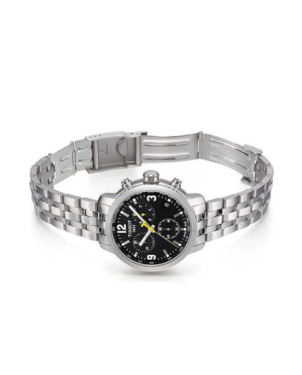 TISSOT PRC 200 Chronograph Black Dial Stainless Steel Watch T055.417.11.057.00