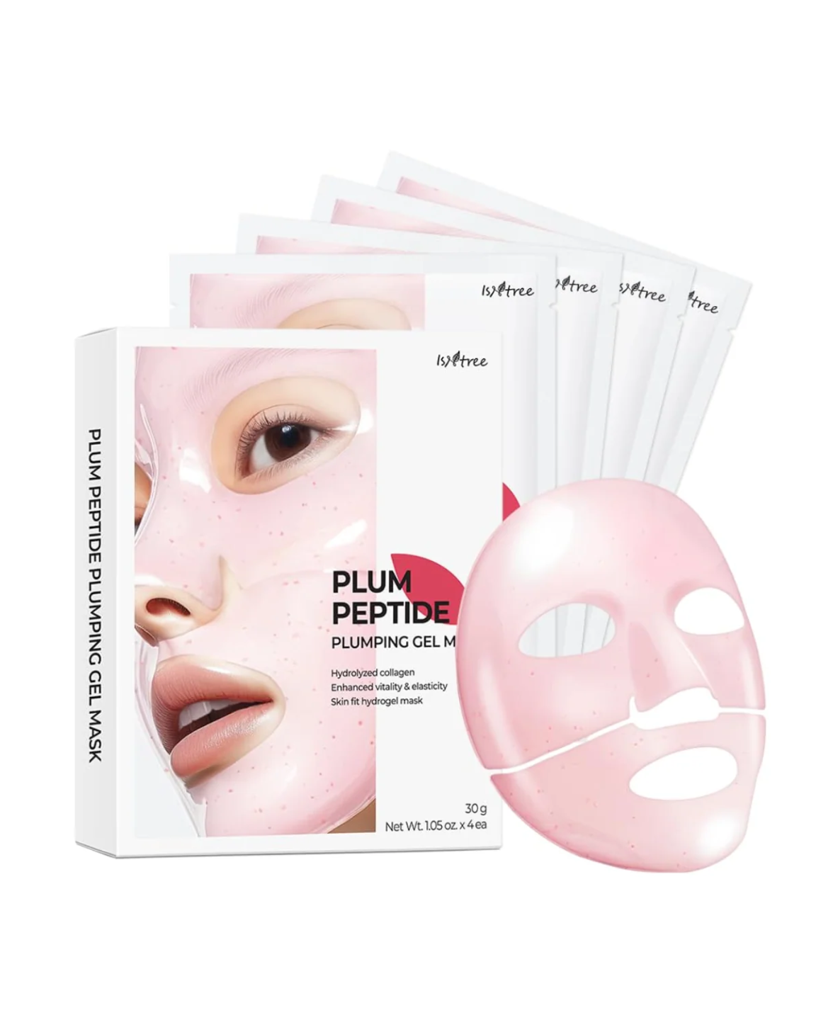 Plum Peptide Plumping Gel Mask Pack (4ea)