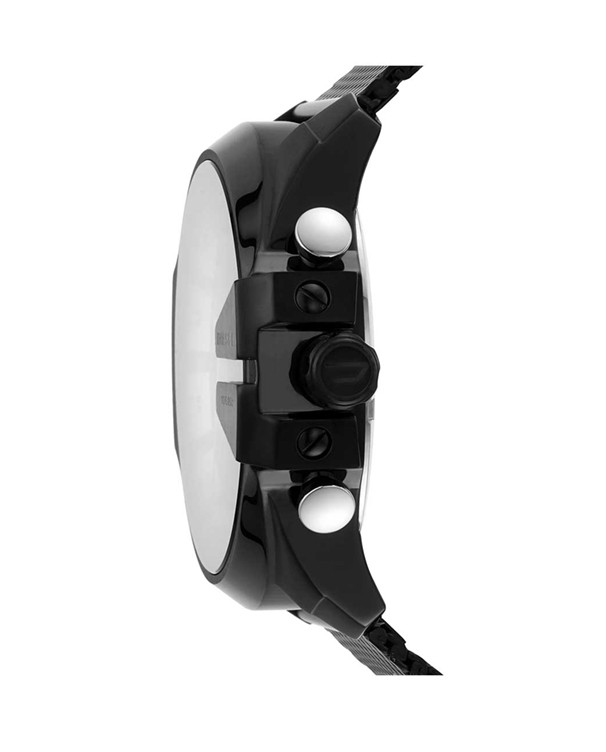 Diesel Mega Chief with Chronograph Black Dial Men Watch