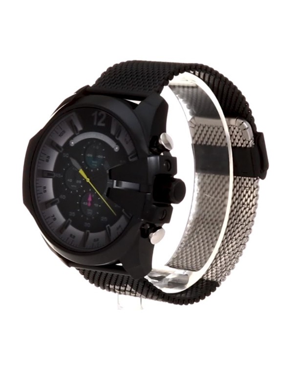 Diesel Mega Chief with Chronograph Black Dial Men Watch