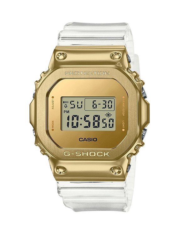 G shock 2024 gold transparent