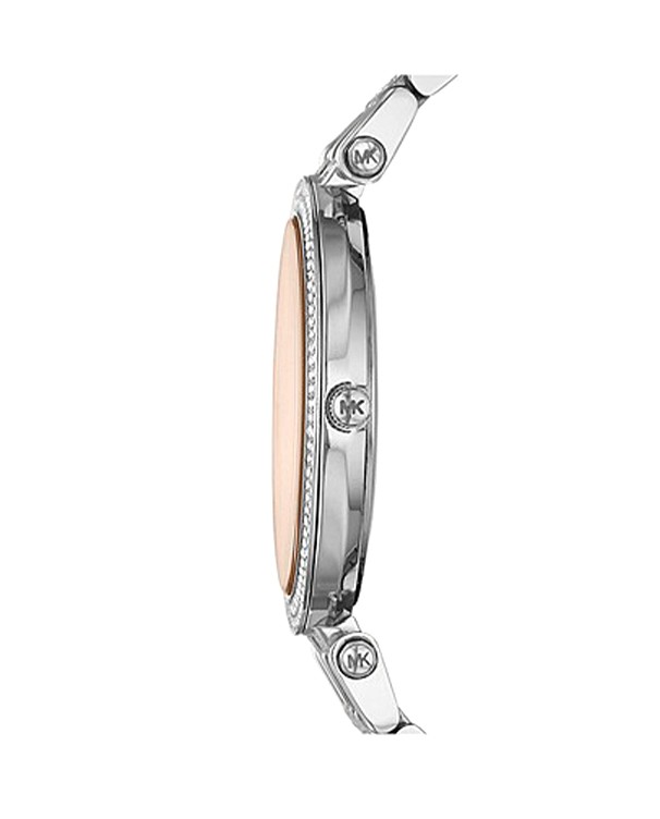 Michael Kors Women Darci Silver Glitz Bracelet Watch MK3218