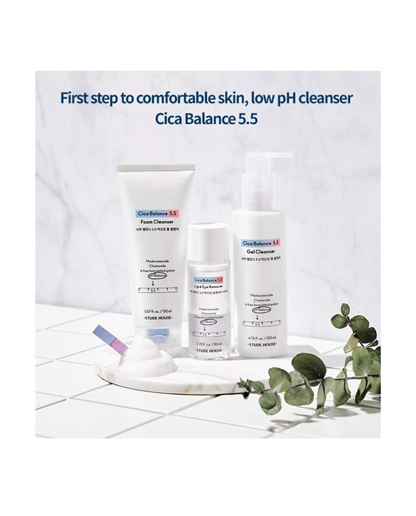 Etude Cica Balance 5.5 Lip&Eye Remover 80ml