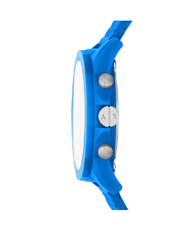 Armani Exchange Outer Banks Chronograph with Blue Silicone Strap Men's Watch Model AX1345