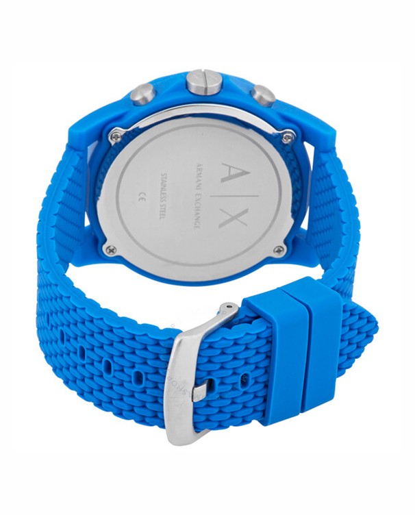 Armani Exchange Outer Banks Chronograph with Blue Silicone Strap Men's Watch Model AX1345